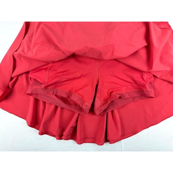 Lululemon Lightweight Red Tennis Skirt With Built-In Shorts Size 8 - Picture 5 of 7